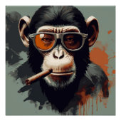 Badass Monkey Poster (Vorderseite)