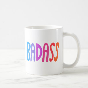 BADASS Niedliche Fun Letters Kaffeetasse