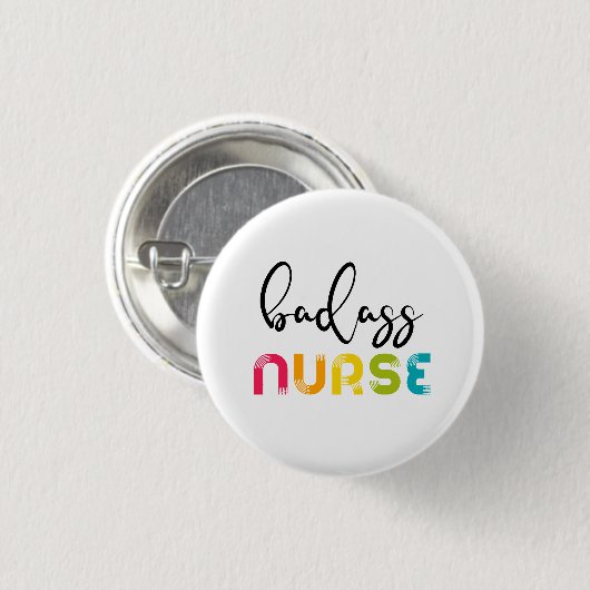 Badass Nurse Button (Vorne & Hinten)