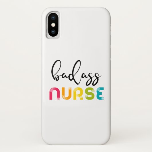 Badass Nurse Case-Mate iPhone Hülle (Rückseite)