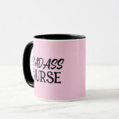 BADASS NURSE KAFFEE TASSE (Vorderseite Links)