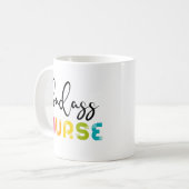 Badass Nurse Kaffeetasse (Vorderseite Links)