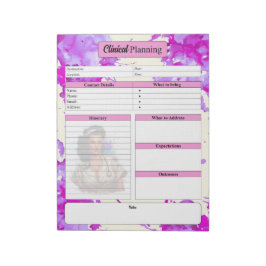 Badass Nurse Pinup _ Klinische Planung Notizblock