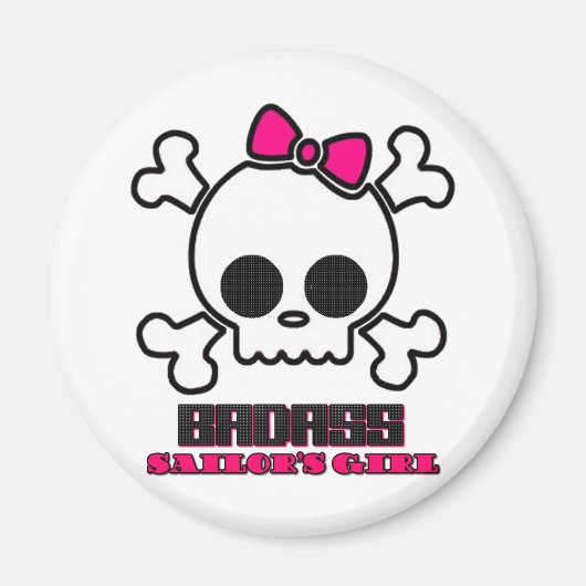 Badass Sailor-Mädchen Magnet (Vorne)