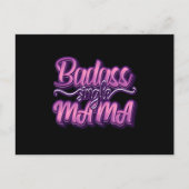 Badass Single Mama Postkarte (Vorderseite)