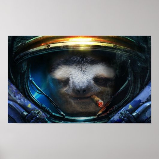 Badass sloth poster (Vorne)