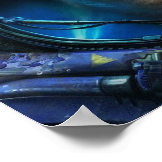 Badass sloth poster (Ecke)