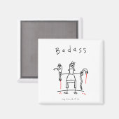 Badass Snake Typ Magnet (Vorderseite/Rückseite)