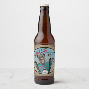 Badass Spiel-Wechsler (Name und Art) Bierflaschenetikett