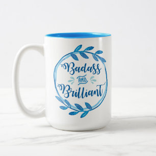 Badass und glänzende Tasse