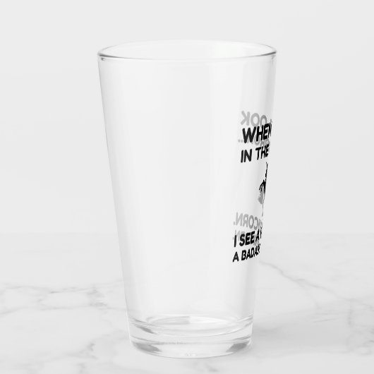 BADASS UNICORN GLAS (Rechts)