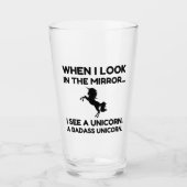 BADASS UNICORN GLAS (Vorderseite)