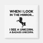 BADASS UNICORN MAGNET (Vorne)