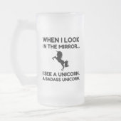 BADASS UNICORN MATTGLAS BIERGLAS (Links)