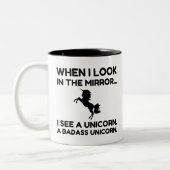 BADASS UNICORN ZWEIFARBIGE TASSE (Links)