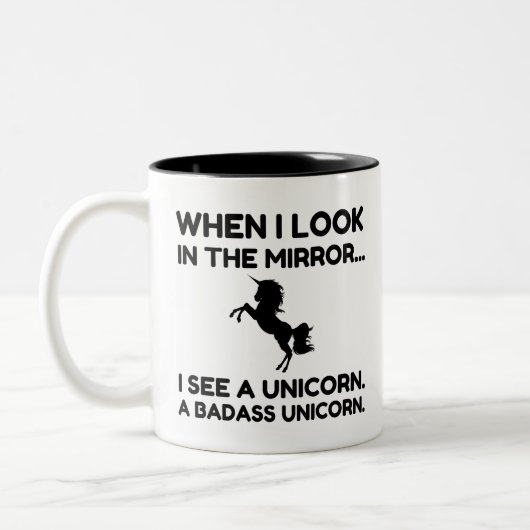 BADASS UNICORN ZWEIFARBIGE TASSE (Links)