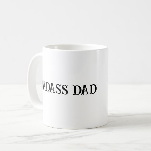 Badass Vater Kaffeetasse (Vorderseite Links)