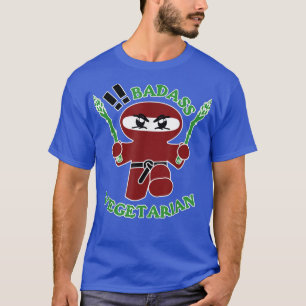 Badass Vegetarier (Ninja) cooler Veggie-Liebhaber T-Shirt