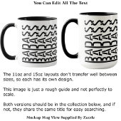 BADASS Versteckte Nachricht Moderne Trend-Typograf Tasse