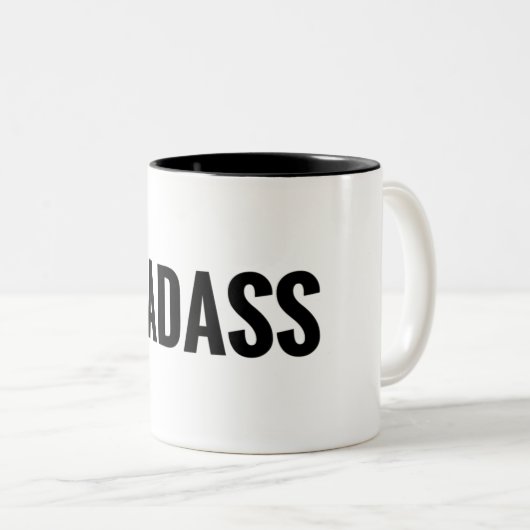 Badass Zweifarbige Tasse (VorderseiteRechts)