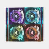 Badasserie- und Kaffeeklatschmagatten - Fleece Bla (Vorderseite (Horizontal))