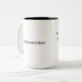 Badasswriter bestie Tasse - groß (Vorderseite Links)