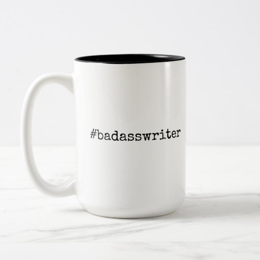 Badasswriter bestie Tasse - groß (Links)