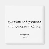 Badasswriter oh mein! Square Magnet (Vorne)