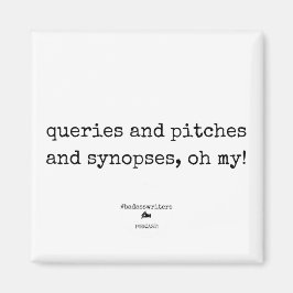 Badasswriter oh mein! Square Magnet