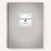 Badasswriter Podcast Spiral Notebook Notizblock (Vorderseite)