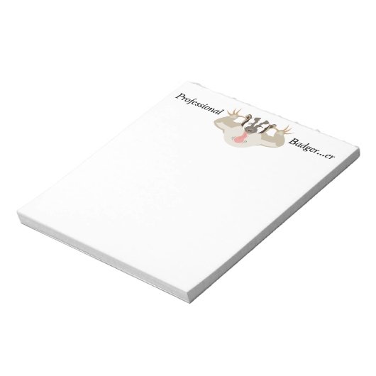 Badating Badger_Beruflich Badger ...er Notizblock (Rotiert)