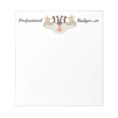 Badating Badger_Beruflich Badger ...er Notizblock (Vorderseite)