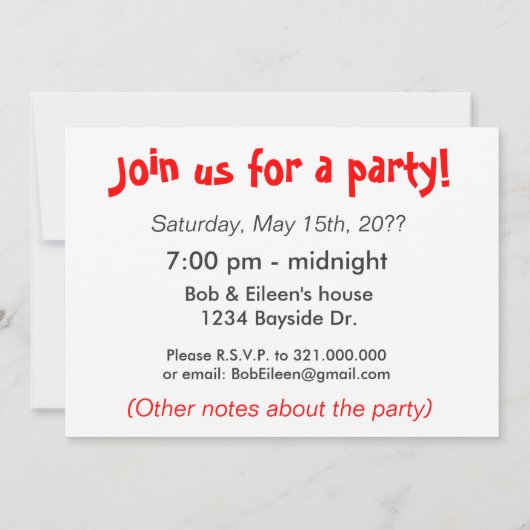 Badating Badger Save the Date (Rückseite)