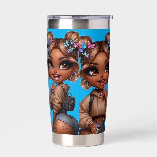 Baddie CHIBI-Puppe Thermobecher (Links)