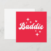 Baddie Einladung (Vorne/Hinten)