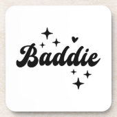 Baddie Getränkeuntersetzer (Vorderseite)