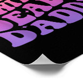 Baddie mit einem toten Daddy-Design Poster (Ecke)