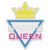 Baddie Queen Krone Y2K Aufkleber (Vorderseite)