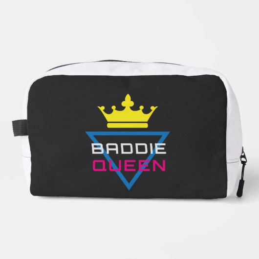 Baddie Queen Krone Y2K Waschbeutel (Vorderseite)