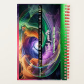 Baddie Unicorn Biker Notebook Notizblock (Rückseite)