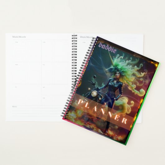 Baddie Unicorn Biker Planner Planer (Anzeige)