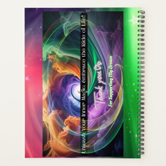 Baddie Unicorn Biker Planner Planer (Rückseite)