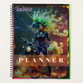 Baddie Unicorn Biker Planner Planer