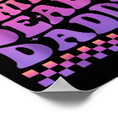 Baddie With A Dead Daddy Dead Dad Club Funny Baddi Poster (Ecke)