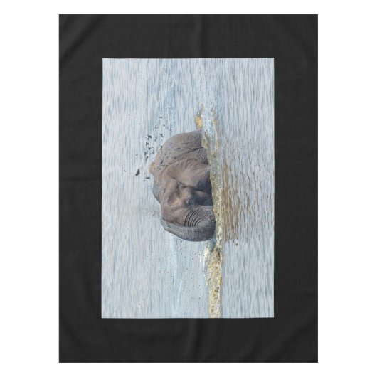 Bade-Elefant Tischdecke (Vorderseite)