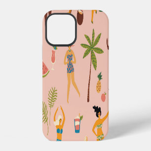 Badeanzug Damen: Tropischer Vintage-Tanz iPhone 12 Hülle