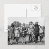 Badeanzug-Wettbewerb 2 Postkarte (Vorne/Hinten)