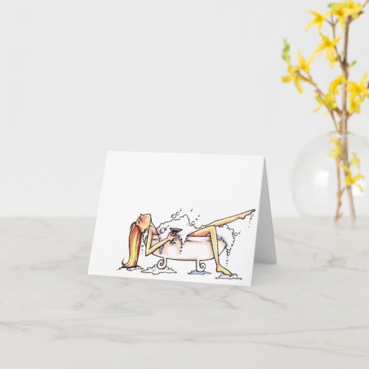 Badebeauty notecard karte (Gelbe Blume)