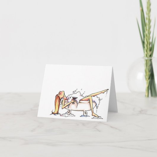 Badebeauty notecard karte (Vorderseite)