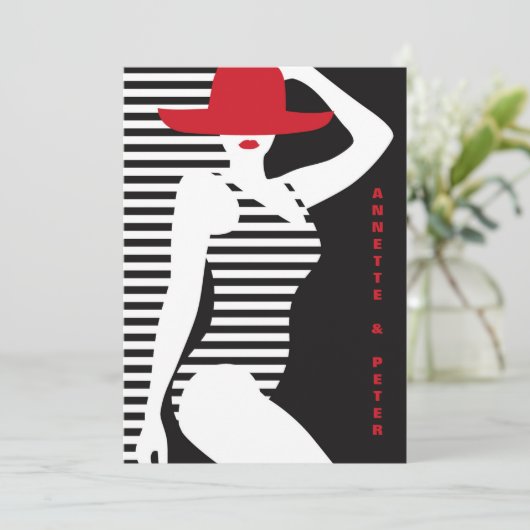 Badebekleidung 2 Einladung (Stehend Vorderseite)